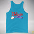 Believe Omnisexial Pride Flag Jingle Bell Premium Tank Top - Neon Blue